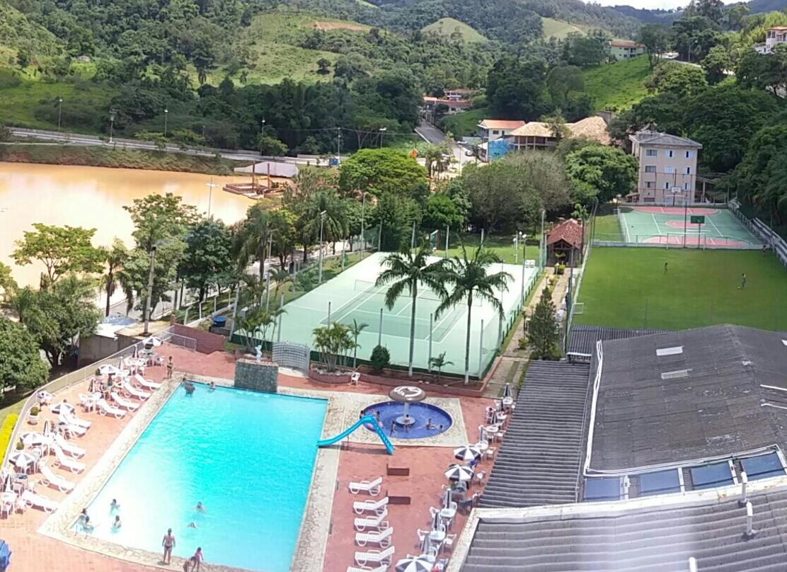 Flat Cavalinho Branco - Vista Do Lago E Piscina Aquecida Águas de Lindóia Bagian luar foto